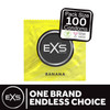 100 x Exs Banana Flavoured Condoms | Vegan | Bulk Sealed Wholesale Pack