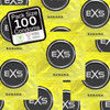 100 x Exs Banana Flavoured Condoms | Vegan | Bulk Sealed Wholesale Pack