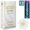 Exs Pure Condoms Box of 12 | Premium Ultra Thin Latex | Fully Sustainable Vegan