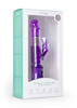 EasyToys Rabbit Vibrator Rotating Realistic Dildo Silicone Vibrator Purple Sex Toy 