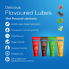 Pasante Mini Lubes Fun Pack | Condom Friendly Personal Lubricants | Mixed Flavours in 5 x 15ml Tubes | Water Based