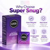 Exs Super Snug Fit Condoms 47mm Width Box of 12 | Smaller Size Tighter Trim Close