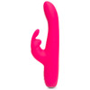 Happy Rabbit Slimline Curve Rechargeable Rabbit Dildo Vibrator - Pink