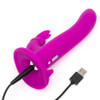 Happy Rabbit Vibrating Strap-On Harness Set Rabbit Dildo Vibrator Rechargeable