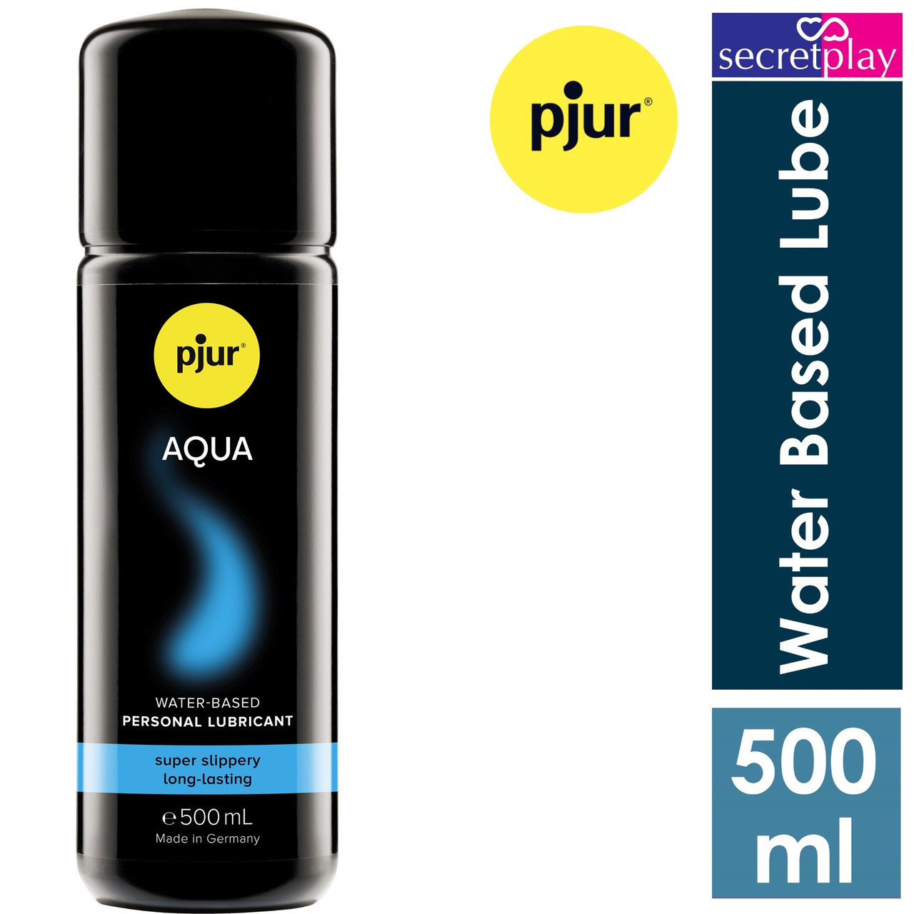 Pjur Aqua Water Based Lubricants 500 ml With Free Pjur Woman 30 ml | Anal  Sex Lube