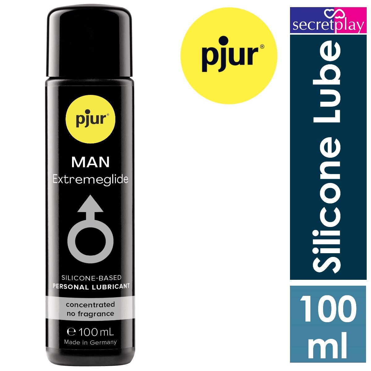 Pjur Man Premium Extremeglide 100ml Lube | For Men Highly Concentrated  Silicone Based Lubricant