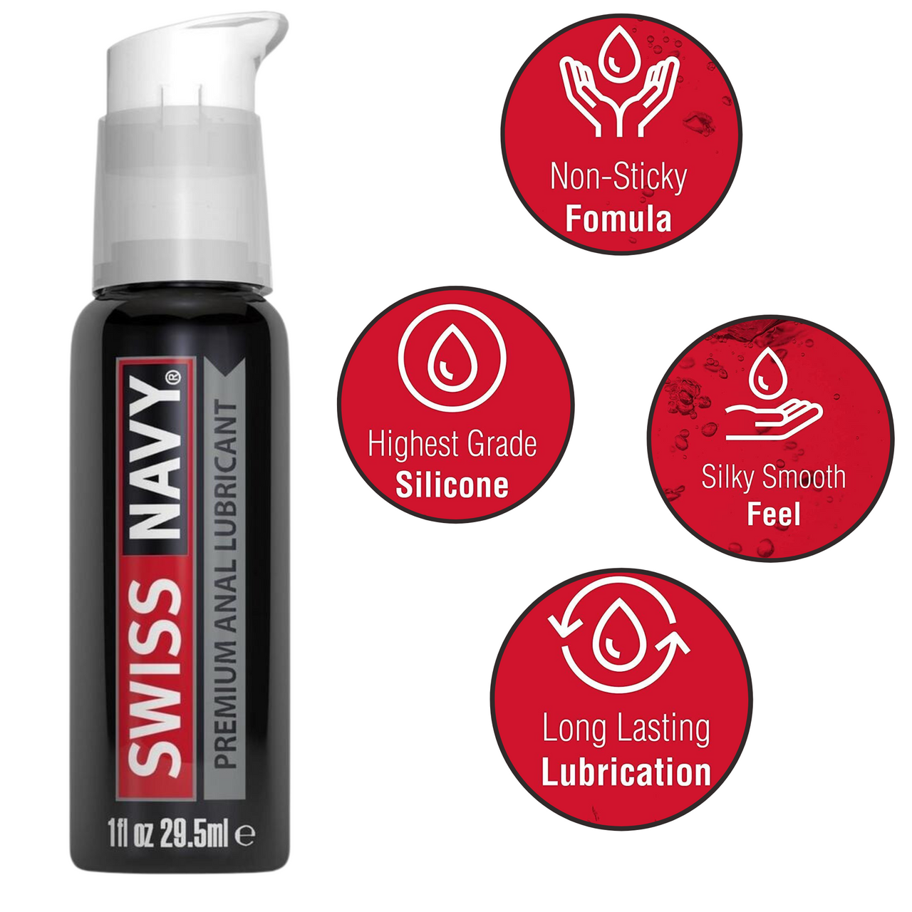 Swiss Navy Premium Silicone Based Anal Lubricant 29.5ml | Vaginal Anal  Intimate | Personal Intimate