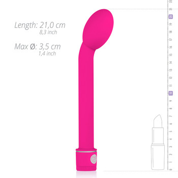 EasyToys Slim G-Spot Vibrator Pink Intense Orgasm Vibrating Silicone Sex Toy