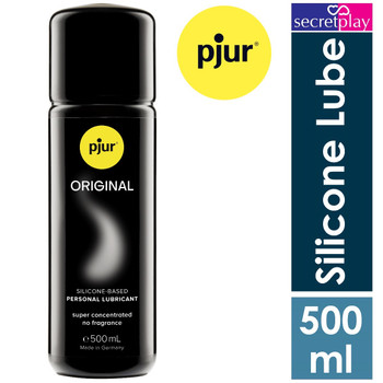 pjur Original Premium Silicone Personal Lubricant | 500 ml Sex Lube | Long-Lasting and Non-Sticky | Very Efficient Compatible with Condoms