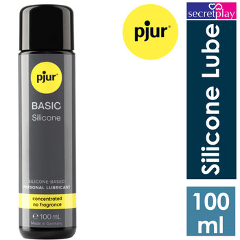 Pjur Basic Silicone Based Lubricants | 100 ml | Long Lasting Anal | Personal Sex Lube