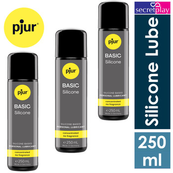3 x Pjur Basic Silicone Based Lubricants | 100 ml | Long Lasting Anal | Personal Sex Lube