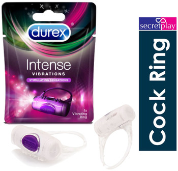 Durex Intense Vibrations Cock Ring | Stimulating Sensation Penis Ring Sex Toy