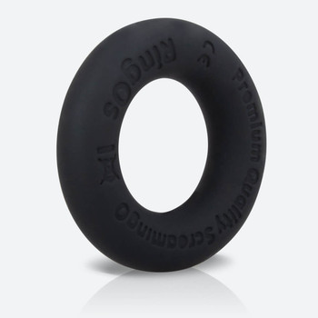 Screaming O RingO Ritz Cock Penis Ring Liquid Silicone | 3x Stretch Comfort Fit | Black