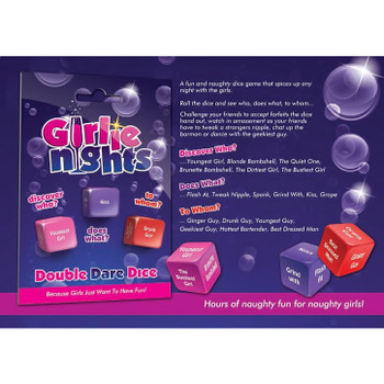 Girlie Nights Double Dare Adult Dice Game | Fantasy Naughty Gift Fun |