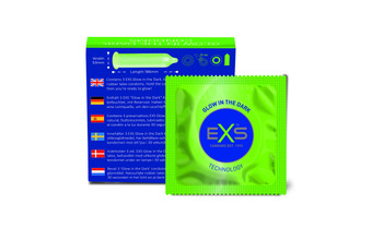 Exs Glowing In The Dark Condoms - Pack of 3