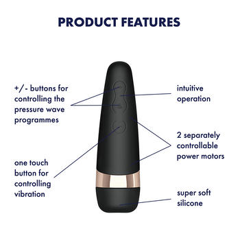 Satisfyer Pro 3 Plus Vibration Vibrator | Pressure Wave Clitoral Stimulator | Sex Toy