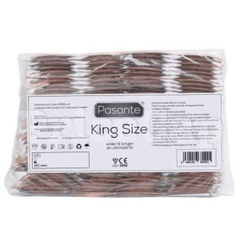 144 x Pasante King Size Condoms | Wider & Longer | 60mm Width | CE KiteMarked