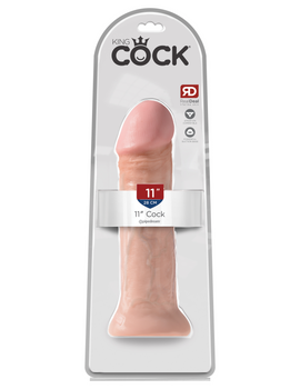 Pipedream King Cock Realistic Dildo 11" | 28 cm | Suction Cup Strap-On | Anal Vaginal Stimulation | Sex Toy