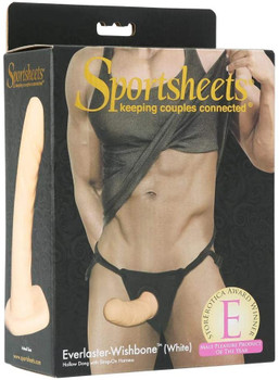 Sportsheets Everlaster Wishbone Hollow Dong Strap On Dildo Harness | Male Sex Toy