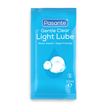 100 x Pasante Gentle Light Lube 10 ml Sachets | Water Based Odourless Lubricants