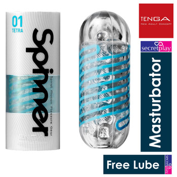 Tenga Spinner Tetra | Powerful Twist Stroke | Male Masturbator Stroker | Stimulation Sex Toy