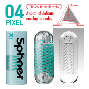 Tenga Spinner Pixel | Powerful Twist Stroke Male Masturbator Stroker | Sex Toy