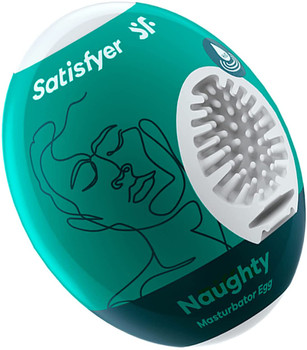 Satisfyer Masturbator Egg | Naughty | Stretchy Hydro Active Masturbator Stroker