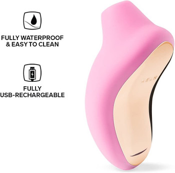 LELO SONA - Pink Sonic Massager | Clitoral Stimulator Vibrator | Woman Orgasm Sex Toy