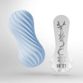 Tenga Flex Bubbly Blue | Male Masturbator Cup | Reusable Stroker Sex Toy Tenga Flex Bubbly Blue | Male Masturbator Cup | Reusable Stroker Sex Toy