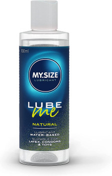 MY SIZE Lube Me Natural Premium Lubricant 100ml | Water Based Lube Glide | Suitable With Latex Condoms & Toys