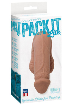 Doc Johnson Pack It Lite Penis Packer Brown | Packing Dildo Limpy | Bachelor Gag Gift