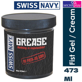 Swiss Navy Grease 473ml | Premium Oil Based Cream Anal Lubricant Slick Gel| Personal Intimate Sex Lube