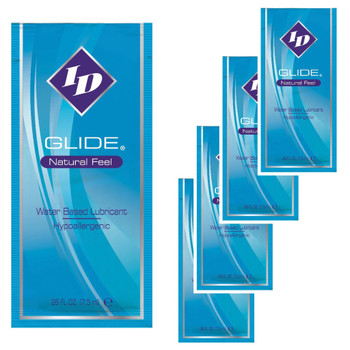 2 x ID Glide Natural Feel Lube 7.5ml Sachets - Water Based Lubricants