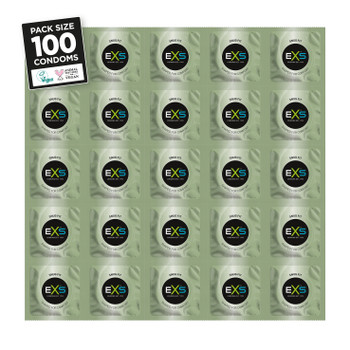 500 x Exs Snug Fit Condoms | Smaller Size Tighter Trim Close Fit | Vegan Wholesale Bulks Condoms