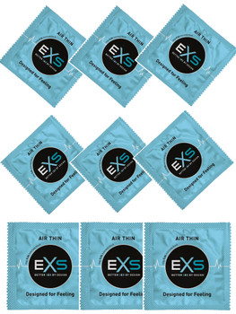 500 x Exs Air Thin Condoms | 0.045 mm Thickness | Sensitive Latex Condoms | Bulk Wholesale Pack