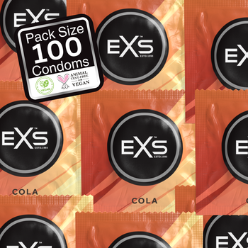 500 x Exs Cola Flavoured Condoms | Vegan | Bulk Sealed Wholesale Pack |