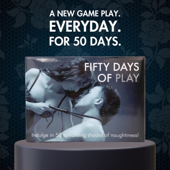 Fifty Days of Play Adult Board Card Dice Game | Sexy Naughty Fantasy Couple Bedroom Game | Romantic Gift