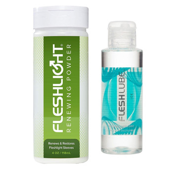 Fleshlight Renewing Powder 118ml Fleshlube Ice Water Based Lubricant Lube 100ml