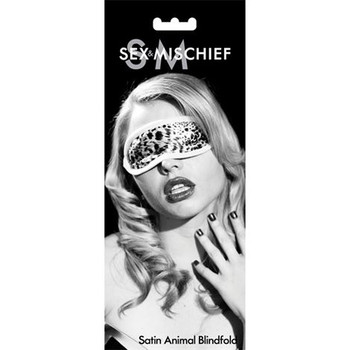 Sex & Mischief Satin Blindfold Eye Mask | S&M Fetish Sex Bondage Mask | Animal