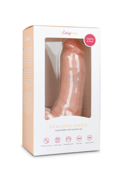 EasyToys Realistic 6" Dildo With Balls | 15cm | Suction Cup Strap-On Sex Toy