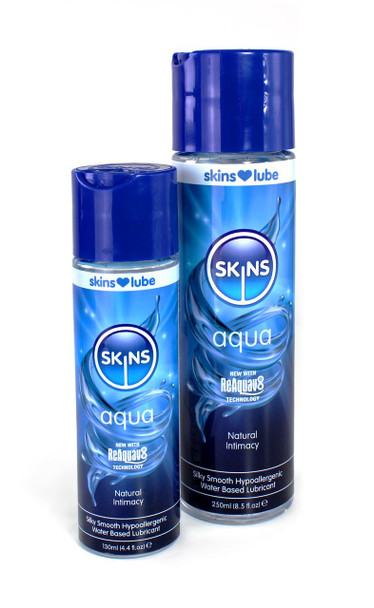 Skins Aqua Water Based Lubricant Lube 130ml