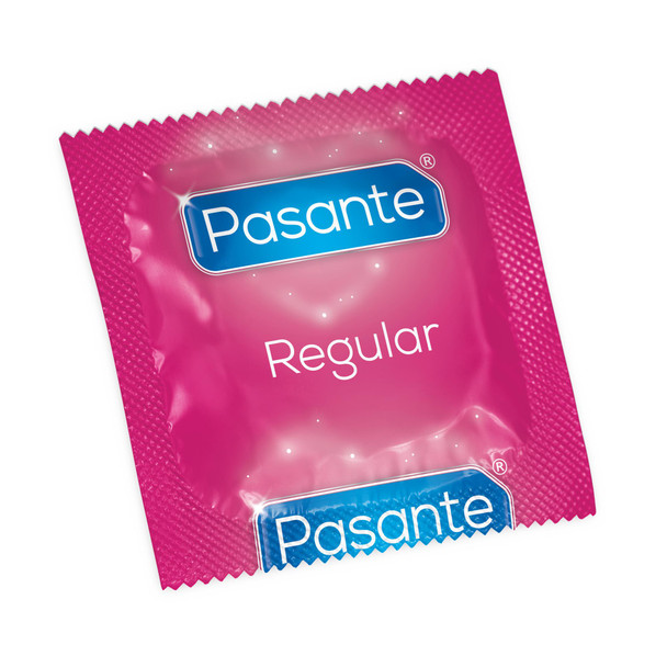 144 x Pasante Regular Condoms | Comfort Feeling | Nominal 54mm Width | Multiple Quantity