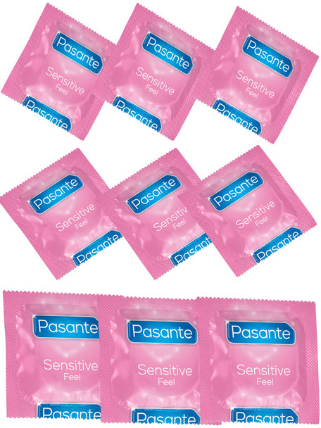 Pasante Sensitive Feel Condoms | Ultra Thin Intense Feeling Bulk Condoms | Multiple Quanity