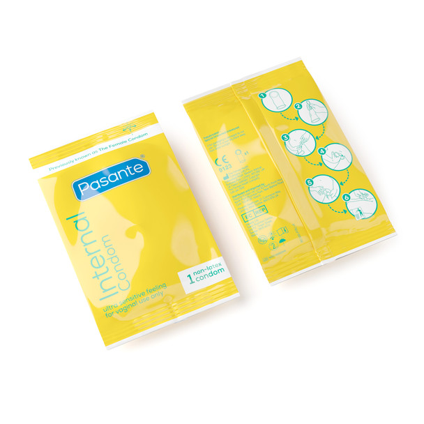 Pasante Internal Non-Latex Condoms | Previously Known as Female Condom Pack of 30 | | Softer Sensual Sensitive Feeling