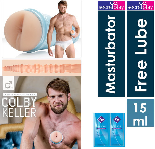 Fleshlight Fleshjack Boys Colby Keller Butt Male Masturbator Anal Stroker Ass Sex Toy