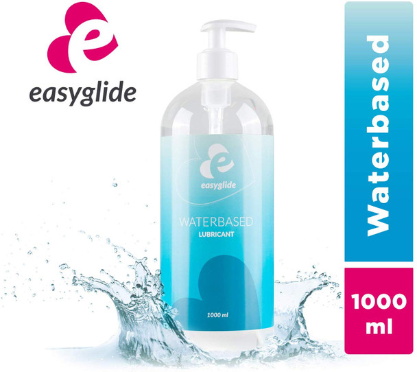 EasyGlide Water Based Lubricant Lube | 1000 ml | Odourless Colourless Neutral 