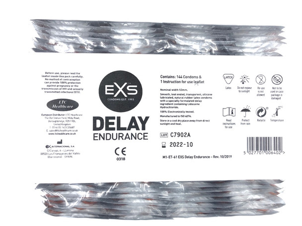 Exs Delay Condoms | Long Lasting Climax Performance  - Multiple Quantity 