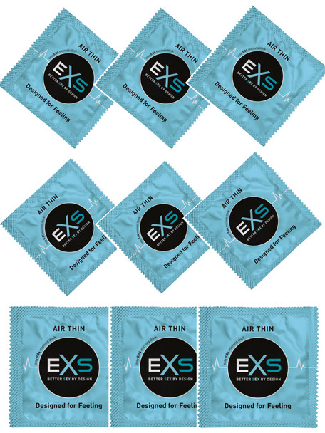 100 x Exs Air Thin Condoms - Thinest Condoms Bulk Wholesale Pack