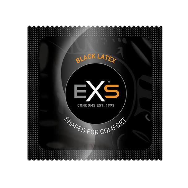 Exs Black Latex Condoms | Vegan Condoms | Black Coloured Bulk Wholesale  | Multiple Quantity 