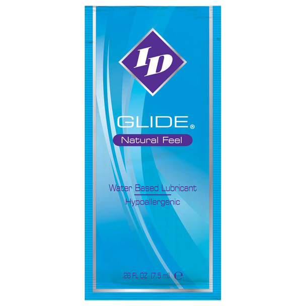 2 x ID Glide Natural Feel Lube 7.5ml Sachets - Water Based Lubricants
